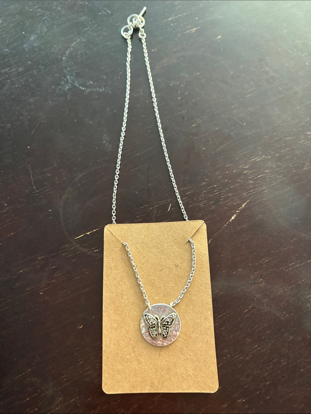 Lois Hill Butterfly Pendant Necklace sterling silver - Picture 3 of 4